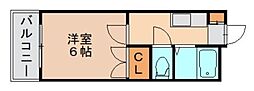 Joyハウス多の津 1Kの間取図画像