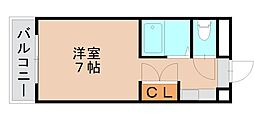 アバンセ松島 ワンルームの間取図画像