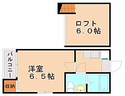 UrbanY・M 1Kの間取図画像
