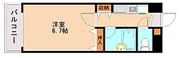 ライオンズマンションキャンパスシティ香椎 1Kの間取図画像
