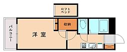 レオパレスセレーノ香椎駅東 1Kの間取図画像