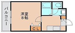 R'sレジデンス松島2 1Kの間取図画像