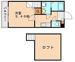 メゾンクレール福工大前 2階
