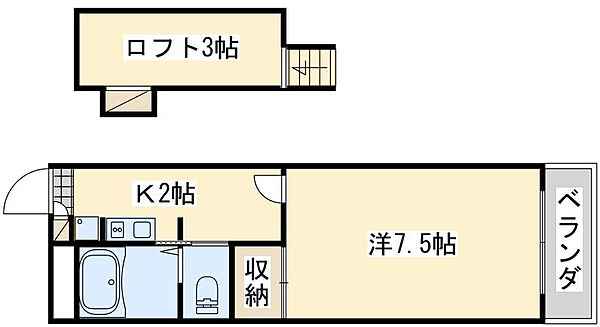 レオパレス藤井 ｜大阪府岸和田市藤井町3丁目(賃貸アパート1K・2階・19.87㎡)の写真 その2