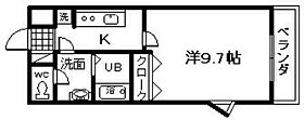 レジオンドヌール  ｜ 大阪府岸和田市南上町2丁目（賃貸アパート1K・1階・29.75㎡） その2