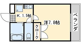 大阪府貝塚市澤（賃貸アパート1K・3階・23.18㎡） その2