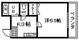 サンパレス藤  ｜ 大阪府岸和田市野田町3丁目（賃貸アパート1K・1階・23.07㎡） その2