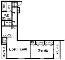 大阪府岸和田市小松里町2268（賃貸アパート1LDK・3階・45.80㎡） その2