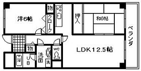 大阪府岸和田市中井町3丁目（賃貸マンション2LDK・5階・56.05㎡） その2