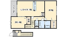 サンシャイン中筋  ｜ 大阪府泉佐野市日根野（賃貸アパート2LDK・2階・65.21㎡） その2