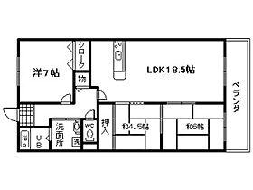 イルシオン長滝  ｜ 大阪府泉佐野市長滝（賃貸マンション3LDK・4階・76.80㎡） その2