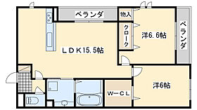 メゾン　アルバ  ｜ 大阪府貝塚市石才（賃貸アパート2LDK・1階・63.70㎡） その2