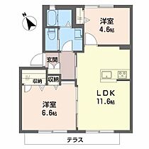 ラ フォンテーヌC棟  ｜ 大阪府泉南市樽井2丁目（賃貸アパート2LDK・1階・50.78㎡） その2