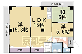 京都府京都市右京区西大路通綾小路上る西院三蔵町（賃貸マンション3LDK・4階・88.70㎡） その2