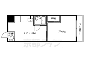 京都府京都市右京区太秦前ノ田町（賃貸マンション1LDK・4階・26.00㎡） その2