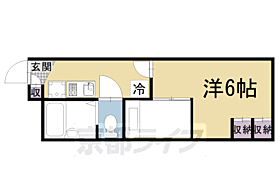 京都府京都市中京区西ノ京内畑町（賃貸アパート1K・1階・20.28㎡） その2