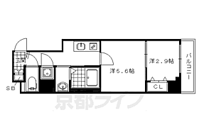 京都府京都市上京区智恵光院通今出川下る横大宮町（賃貸マンション2K・2階・30.01㎡） その2