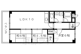 第3洛西ハイツ 402 ｜ 京都府京都市南区唐橋琵琶町（賃貸マンション3LDK・4階・60.50㎡） その2