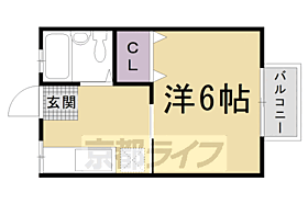 京都府京都市右京区常盤柏ノ木町（賃貸アパート1DK・1階・21.35㎡） その2