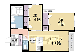 シャーメゾン烏丸五条 101 ｜ 京都府京都市下京区不明門通鍵屋町上る上平野町（賃貸マンション2LDK・1階・61.45㎡） その2