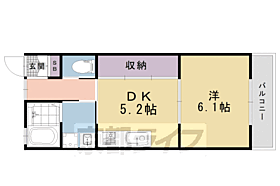 西寺グリーンハウス 210 ｜ 京都府京都市南区唐橋西寺町（賃貸アパート1DK・2階・40.00㎡） その2