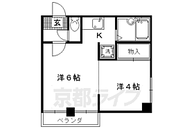 京都府京都市上京区黒門通椹木町上る中御門横町（賃貸マンション2K・4階・25.50㎡） その2