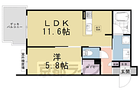 エスポワールＫ2　京都駅西 103 ｜ 京都府京都市下京区岩上通木津屋橋上る木津屋町（賃貸マンション1LDK・1階・44.84㎡） その2