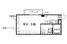 京都府京都市上京区梨木通石薬師上る真如堂前町（賃貸マンション1K・2階・19.80㎡） その2