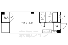 京都府京都市右京区西京極野田町（賃貸マンション1K・2階・17.50㎡） その2