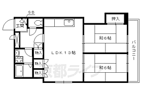 京都府京都市上京区大宮通椹木町上る菱屋町（賃貸マンション2LDK・3階・40.58㎡） その2