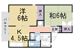 間取図画像 2DK