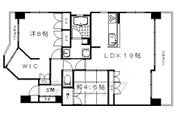 イーグルコート御池アネックス 2LDKの間取図画像