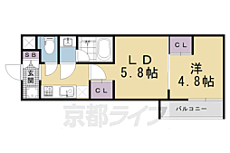 ESTRUTHKYOTOII 2Kの間取図画像