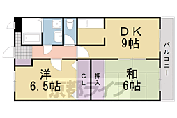 エントリート木村 2LDKの間取図画像
