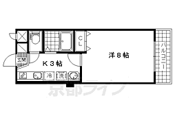 イーストビューヤサカ 1Kの間取図画像