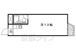 コーポヒトミ 1Kの間取図画像