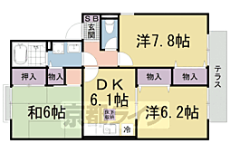 エトアール 3DKの間取図画像