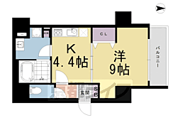 ベルビュー七条河原町 4階/401