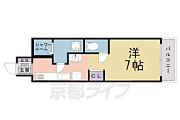 デイスターアベニュー 1Kの間取図画像