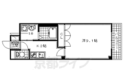 プエルタ1 1Kの間取図画像