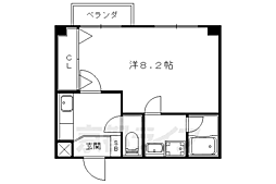 プラネシア星の子山科駅前 1Kの間取図画像
