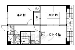ザ・メドゥズ 2DKの間取図画像