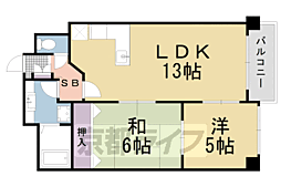 カーサグラン御池 2LDKの間取図画像