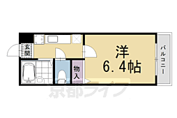 ビレイユ真英四条柳馬場 1Kの間取図画像