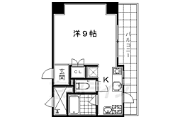 KIND3 1Kの間取図画像