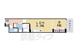 京福電気鉄道北野線 北野白梅町駅 徒歩9分