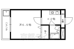 森マンション7 1Kの間取図画像