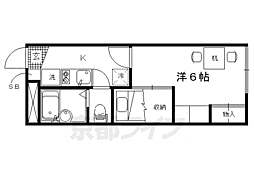 レオパレス旭ケ丘 1Kの間取図画像