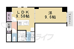 メディナ西大路駅前 1LDKの間取図画像