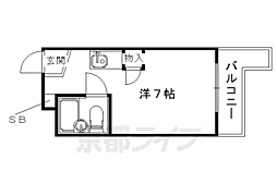 サンシャインビルディング ワンルームの間取図画像